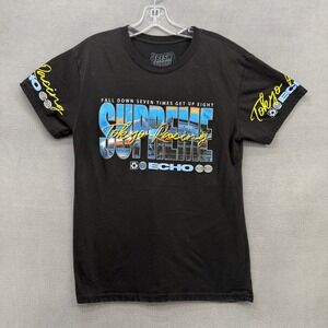 Fresh Laundry Tokyo Racing Supreme T-Shirt Echo Graphic Black Mens Medium